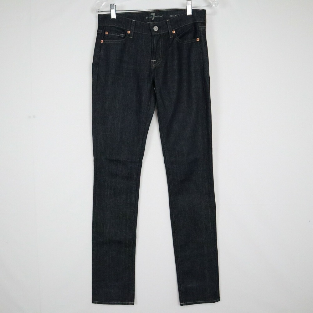 7 For All Mankind Jeans Womens 25 Roxanne Ankle Slim Fit Stretch Flex Denim Blue